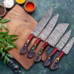 Damascus Knife Set