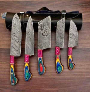 Damascus Knife Set