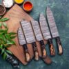 Damascus Knife Set